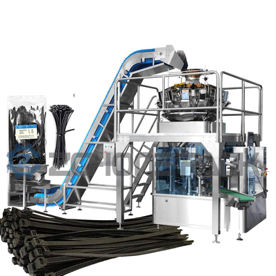Cable Ties , Plastic Strips , Long Strips Of Material Automatic Packaging Machine Accurate Feeding And Sealing
