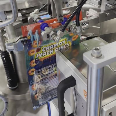 Date coding station â ink-jet printer marking batch and date on the pouch