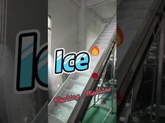 Machine d'emballage à rouleaux de glace verticaux à dos de sac scellé à quatre côtés