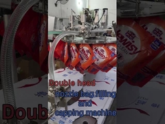 Machine de remplissage et de recouvrement à double tête avec sac suspendu pour une personne