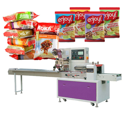 50HZ 60HZ Horizontal Flow Wrap Machine Noodle Maggi Packing