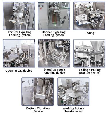 Multi-Function Corn Packaging Machine for Food Vegetable Fruit Vacuum Sealing Equipment Pump Filling Labeling for Bags Pouches