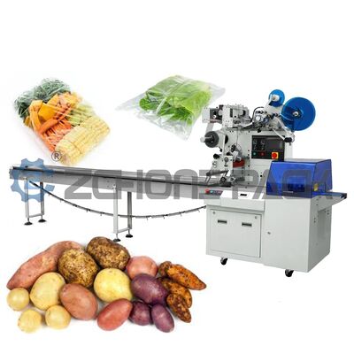 Semi-automatic Pillow Packaging Machine for Vegetables, Fruits, and Bread