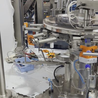 Automatic Premade Pouch Packing Machine With Rotary Feeding Device Nitrogen Flushing for Tea Cake Pu Er Tea Brick Packaging